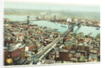 Brooklyn and Manhattan Bridges, New York Postcard by Anonymous