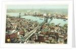 Brooklyn and Manhattan Bridges, New York Postcard by Anonymous