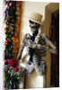 Day of the Dead Skeleton and Flowers by Anonymous