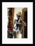Day of the Dead Skeleton and Flowers by Anonymous