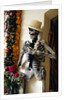 Day of the Dead Skeleton and Flowers by Anonymous