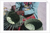 Tarahumaran Woman Weaving a Basket by Anonymous