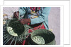 Tarahumaran Woman Weaving a Basket by Anonymous