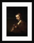 Lady with a Pink by Anonymous