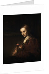 Lady with a Pink by Anonymous