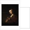Lady with a Pink by Anonymous