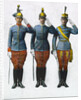 Illustration of Three Saluting Soldiers by Anonymous