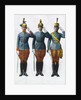 Illustration of Three Saluting Soldiers by Anonymous