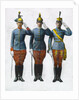 Illustration of Three Saluting Soldiers by Anonymous