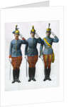 Illustration of Three Saluting Soldiers by Anonymous