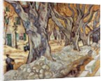 Road Menders in a Lane With Heavy Plane Trees by Vincent Van Gogh