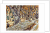 Road Menders in a Lane With Heavy Plane Trees by Vincent Van Gogh