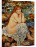 Bather Seated on a Sand Bank by Pierre-Auguste Renoir