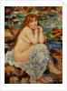 Bather Seated on a Sand Bank by Pierre-Auguste Renoir