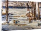 A Morning Snow, Hudson River by George Wesley Bellows