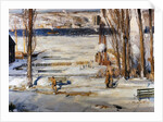 A Morning Snow, Hudson River by George Wesley Bellows