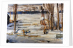 A Morning Snow, Hudson River by George Wesley Bellows