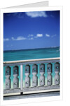 Railing next to the Beach by Anonymous