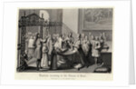Engraving of a Roman Catholic Baptism by Anonymous