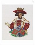 Manuscript Illumination of a King by Anonymous