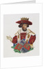 Manuscript Illumination of a King by Anonymous