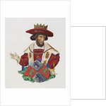 Manuscript Illumination of a King by Anonymous