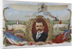 Label Depicting Mr. Bleriot's First Flight Across the Channel by Anonymous