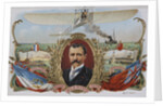 Label Depicting Mr. Bleriot's First Flight Across the Channel by Anonymous
