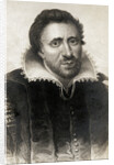 Detail of a Printed Portrait of Ben Jonson by Anonymous