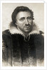 Detail of a Printed Portrait of Ben Jonson by Anonymous