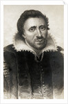 Detail of a Printed Portrait of Ben Jonson by Anonymous