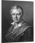 Engraved Portrait of Walter Scott by J.T. Wedgwood