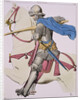 Print Depicting a Knight in Armor on Horseback by Anonymous
