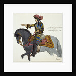 Print Depicting King Louis XIV Riding on a Gray Horse by Anonymous