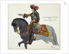 Print Depicting King Louis XIV Riding on a Gray Horse by Anonymous