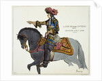 Print Depicting King Louis XIV Riding on a Gray Horse by Anonymous