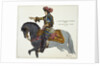 Print Depicting King Louis XIV Riding on a Gray Horse by Anonymous