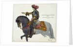 Print Depicting King Louis XIV Riding on a Gray Horse by Anonymous