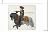 Print Depicting King Louis XIV Riding on a Gray Horse by Anonymous