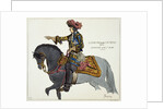 Print Depicting King Louis XIV Riding on a Gray Horse by Anonymous