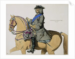 Print Depicting King George II on Horseback by Anonymous