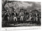 The British Surrendering Their Arms to General Washington, 1781 Engraving by J. Stephenson