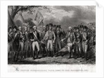 The British Surrendering Their Arms to General Washington, 1781 Engraving by J. Stephenson