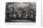 The British Surrendering Their Arms to General Washington, 1781 Engraving by J. Stephenson