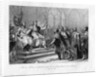 Saint Louis Mediating Between the King of England and His Barons Engraving by Jean-Mathias Fontaine