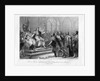 Saint Louis Mediating Between the King of England and His Barons Engraving by Jean-Mathias Fontaine