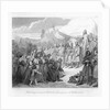 Witkind's Submission to Charlemagne in Paderborn 19th-Century Engraving by Anonymous