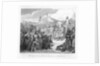 Witkind's Submission to Charlemagne in Paderborn 19th-Century Engraving by Anonymous