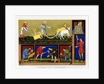Book Illustration of People at Work in the 11th-Century by Anonymous