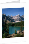 Moraine Lake and Surrounding Mountains by Anonymous